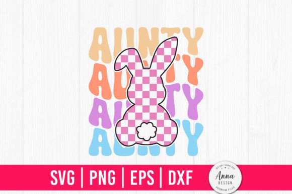 Aunty Retro Easter Bunny Graphics