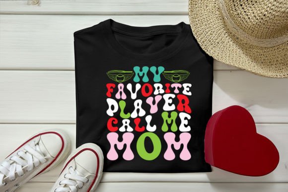 My Favorite Player Call Me Mom Retro Graphics