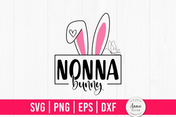 Nonna Bunny Happy Easter Sublimation Graphics