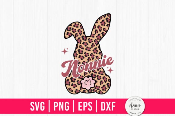 Nonnie Easter Leopard Bunny Graphics