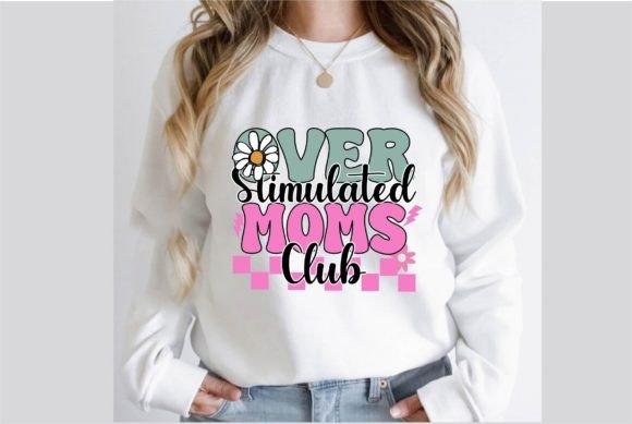 Over Stimulated Moms Club Retro Design